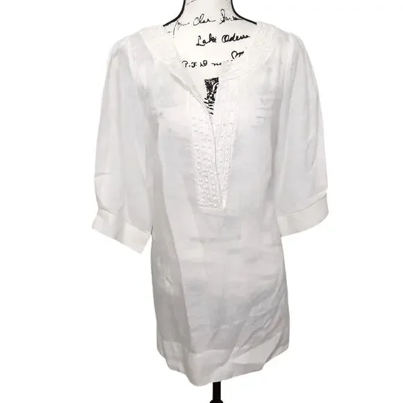 Lilly Pulitzer | Dresses | Lilly Pulitzer 0 Linen Tunic Beach Cover Up Beaded White Shift Dress M | Poshmark Lilly Pulitzer | Dresses | Lilly Pulitzer 0 Linen Tunic Beach Cover Up Beaded White Shift Dress M | Poshmark